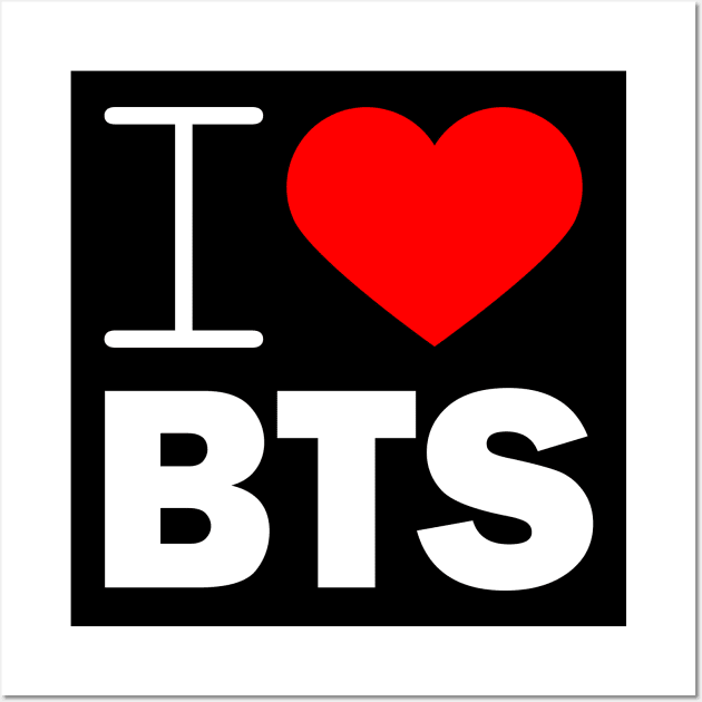 I love BTS, i love Bangtan Boys Wall Art by kubos2020